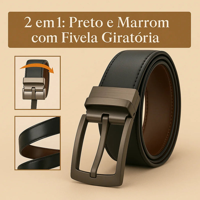 &nbsp;Cinto Masculino Reversível 2 em 1