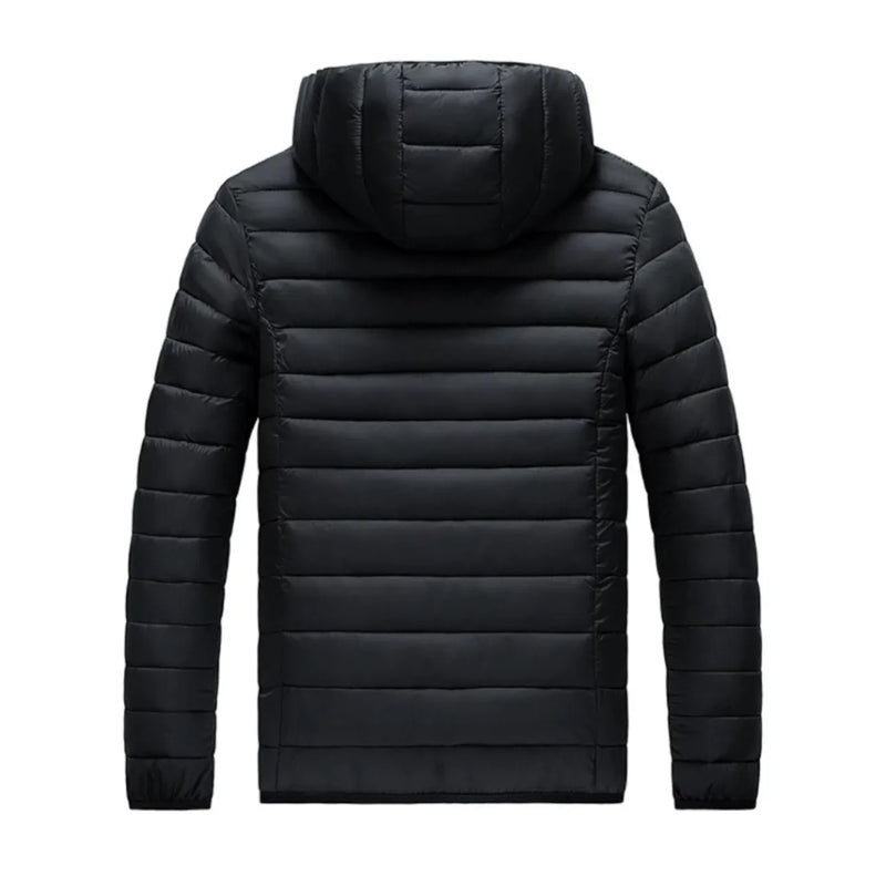 Jaqueta Masculina Inverno Impermeável com Capuz Removível